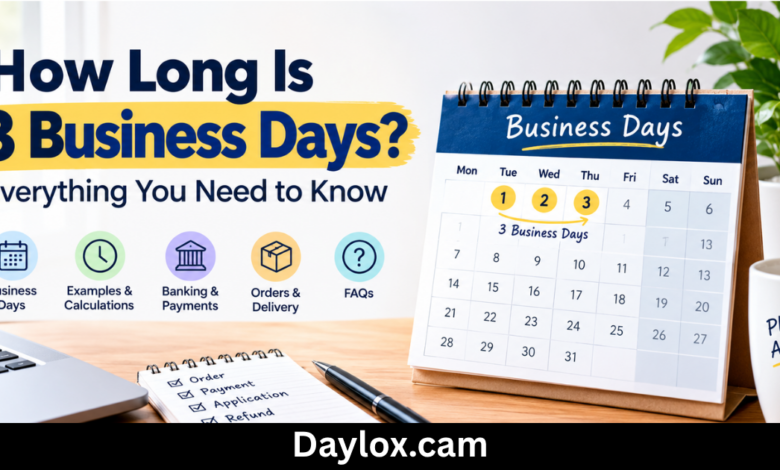 How Long Is 3 Business Days